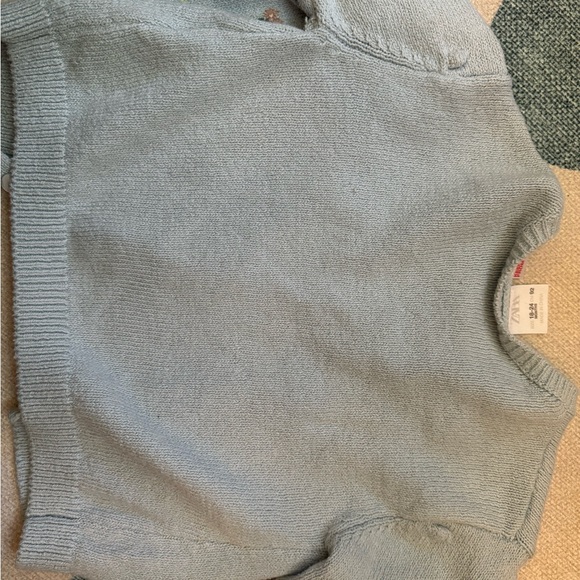 Zara toddler spring floral knit Zara sweater 18-24m runs big - Picture 4 of 5